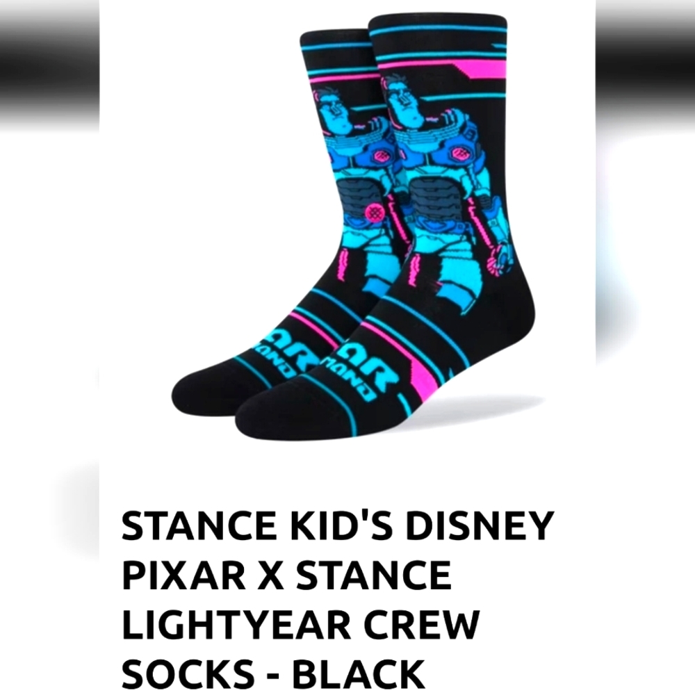 NWT Kid's Lightyear Pixar Stance Crew Socks
